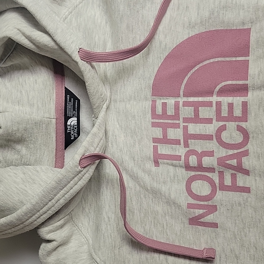 Northface Youth large sweatshirt with pink decal